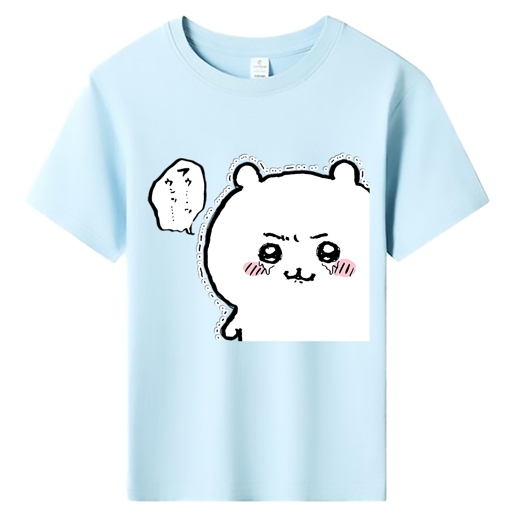 （画像用） ちいかわ ちいかわ Chii-kawa chiikawa 綿100％キッズTシャツ（フロントプリント）